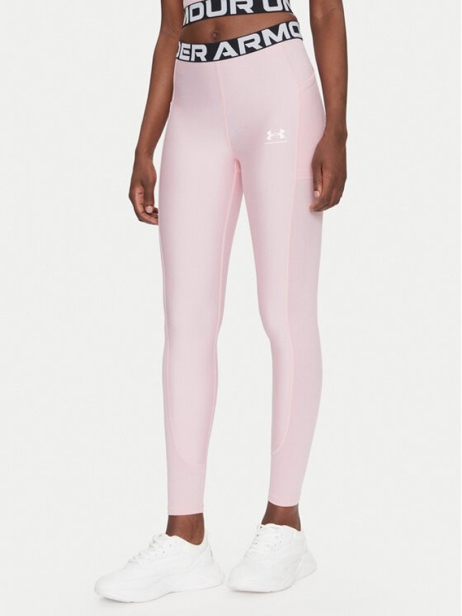 Under Armour Legginsy HeatGear 1388693 Różowy Slim Fit