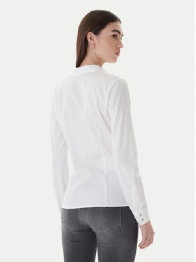 Guess Koszula W2YH41 WAF10 Biały Slim Fit