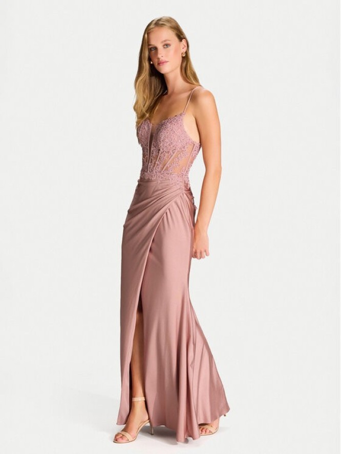 Hey Kyla Sukienka wieczorowa 5AI058HK Różowy Regular Fit