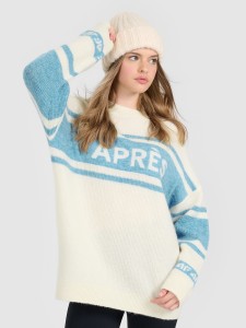 4F Sweter loose damski - beżowy S