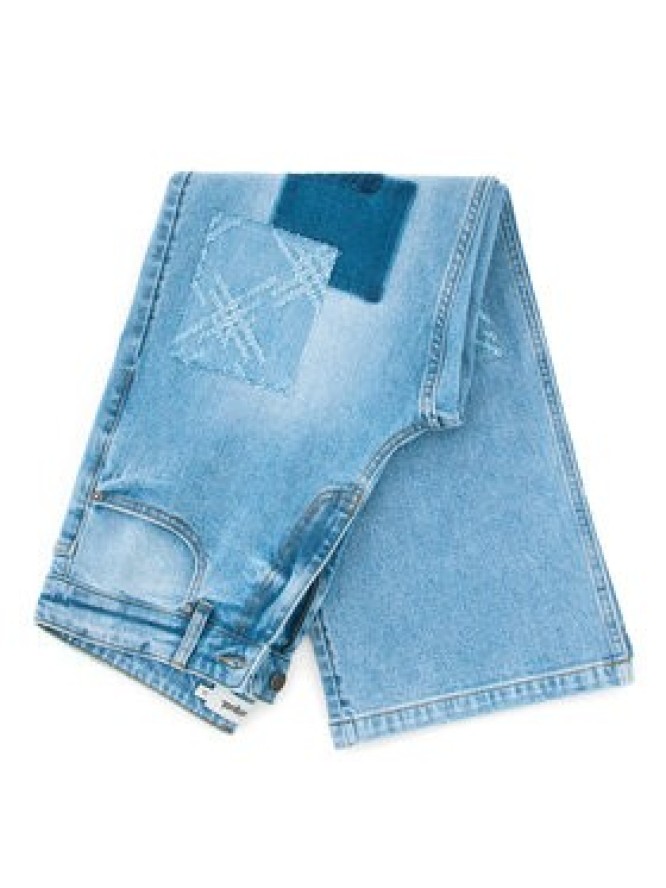 Desigual Jeansy Patch Crochet 26SWDD24 Kolorowy Straight Fit