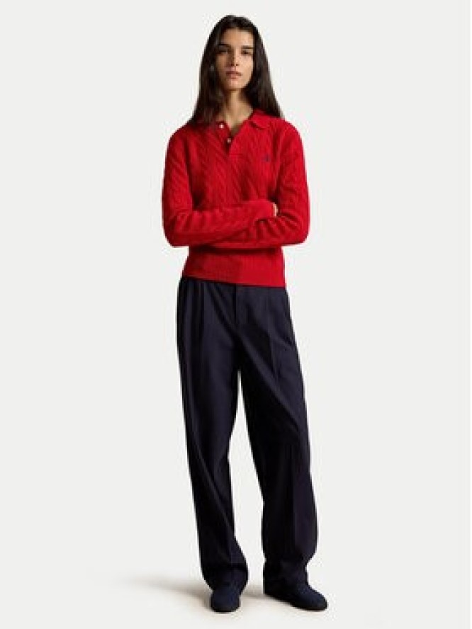 Polo Ralph Lauren Sweter 211972132501 Czerwony Regular Fit