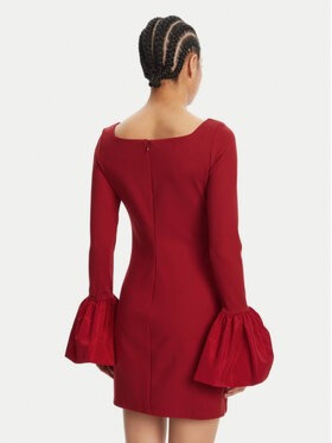 STAUD Sukienka koktajlowa Hawthorne R24R2225PF Czerwony Slim Fit