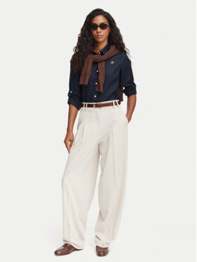 Beverly Hills Polo Club Koszula P-SS26W-SH0004 Granatowy Regular Fit