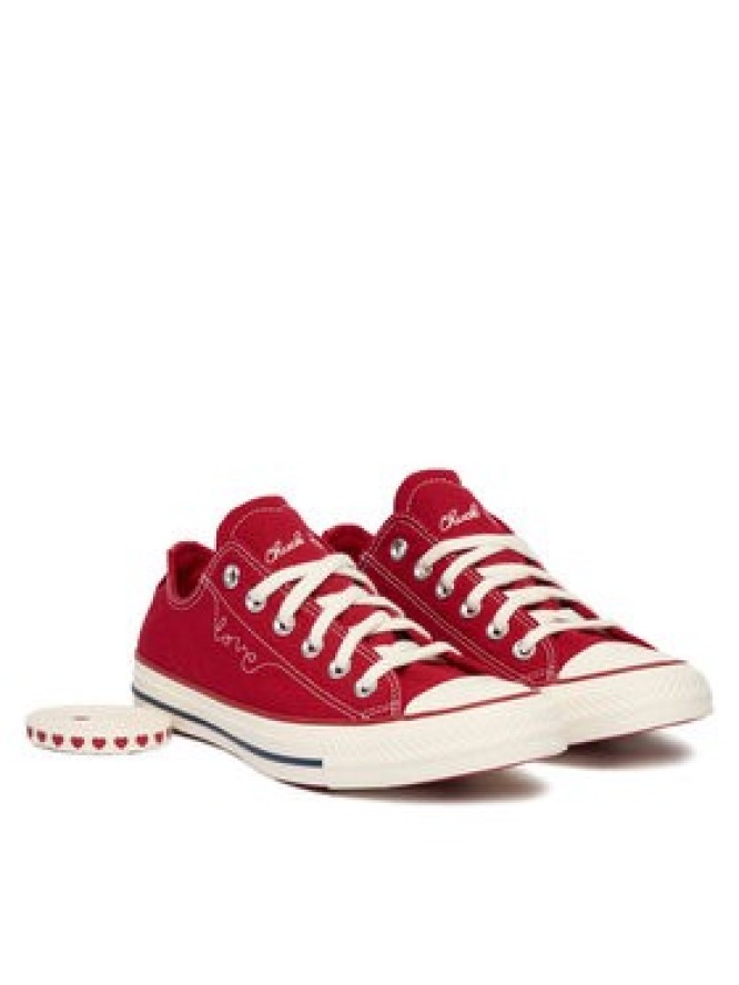 Converse Trampki Chuck Taylor All Star Hearts A19057C Czerwony