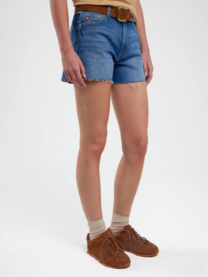 Szorty damskie jeansowe z kolekcji Authentic niebieskie Authentic Girl 369