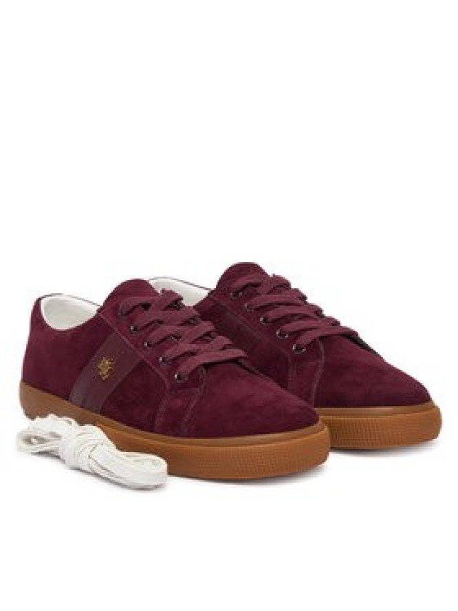 LAUREN RALPH LAUREN Sneakersy Janson II 802868344010 Bordowy