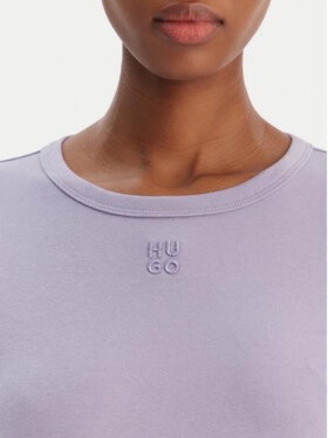 HUGO T-Shirt Deloris 50512002 Fioletowy Regular Fit