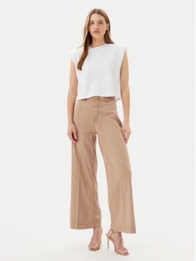 Guess Jeansy W5GA1Y WH7B1 Brązowy Wide Leg