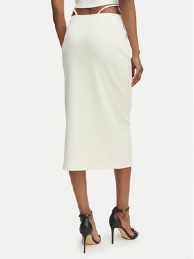 Guess Spódnica ołówkowa E6GD04 KG322 Kremowy Slim Fit