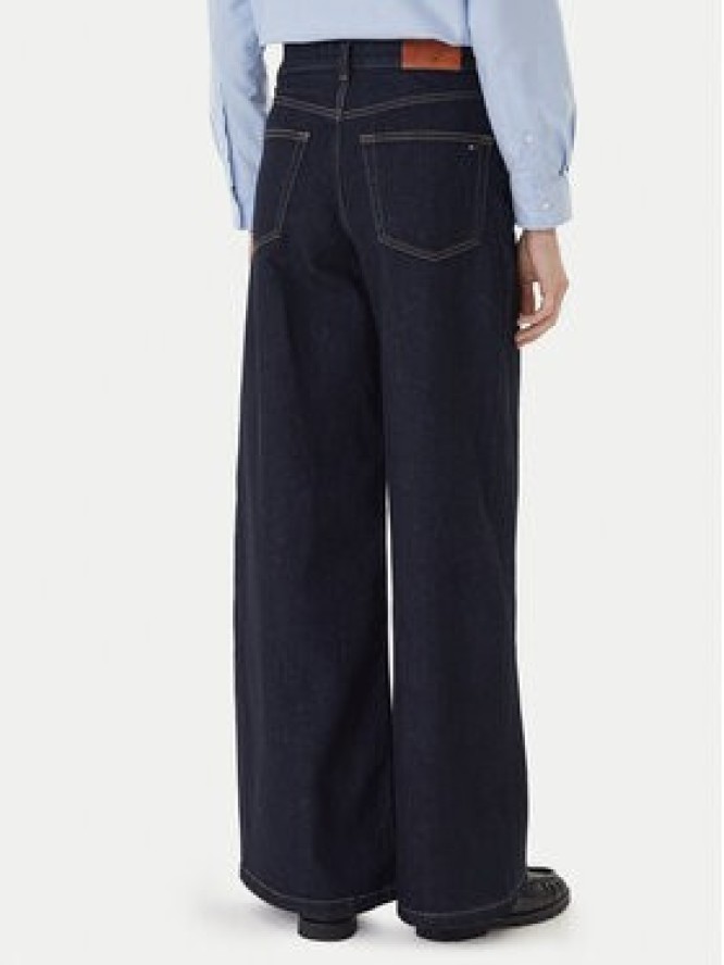 Tommy Hilfiger Jeansy 70's WW0WW48395 Granatowy Wide Leg