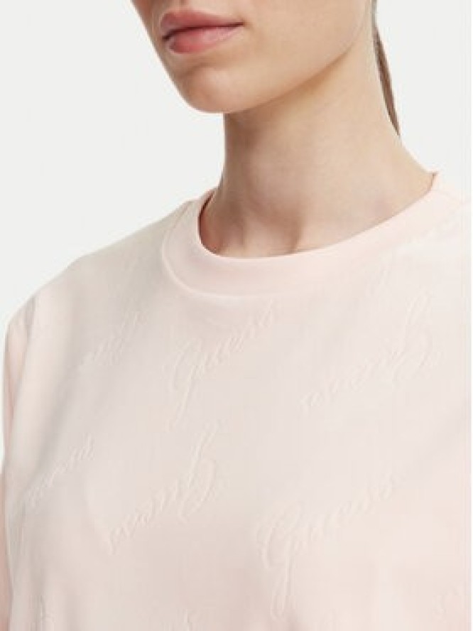 Guess Bluza O6BQ02 K5062 Różowy jasny Regular Fit