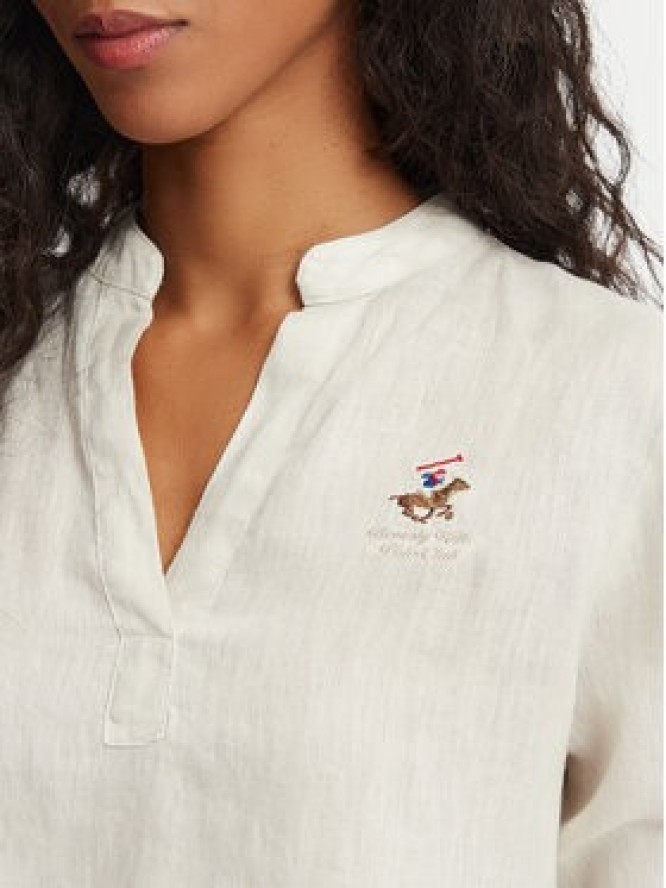 Beverly Hills Polo Club Bluzka P-SS26W-OLYMPIA Beżowy Regular Fit