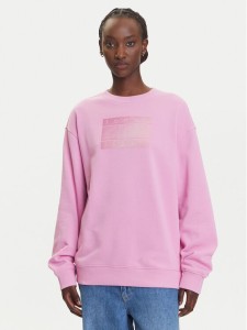 Tommy Jeans Bluza Gradient Flag DW0DW21396 Różowy Relaxed Fit