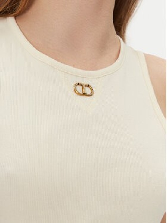 TWINSET Top 251TP2550 Beżowy Slim Fit