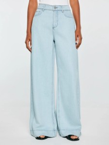 spodnie damskie jeansowe wide niebieskie colette 163