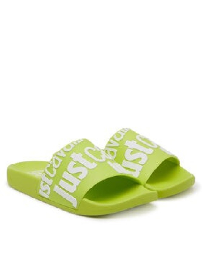 Just Cavalli Klapki 78RA3SZ1 ZS785 Zielony