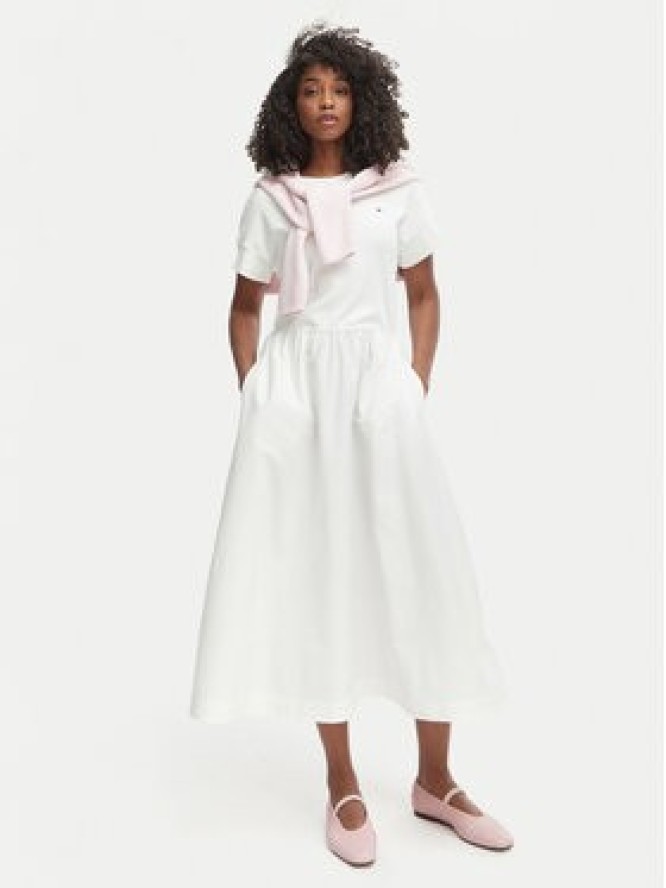 Tommy Hilfiger Sukienka codzienna WW0WW51148 Biały Regular Fit