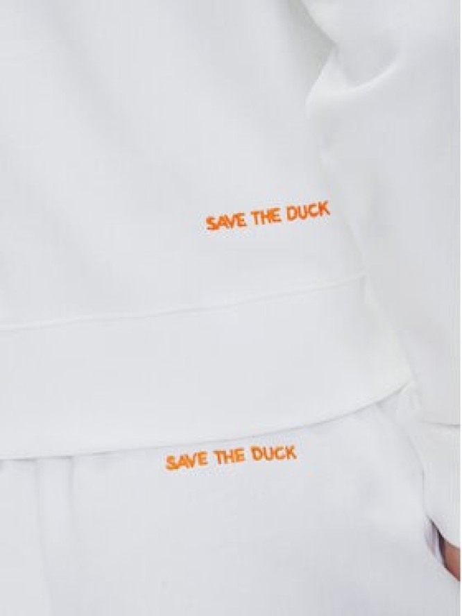 Save The Duck Bluza DF1180W CLEE20 Biały Relaxed Fit