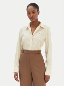 Tommy Hilfiger Koszula Ess WW0WW47169 Żółty Regular Fit