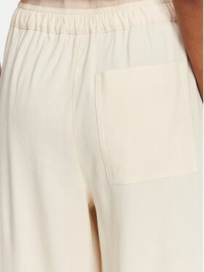 Marella Spodnie materiałowe Fred 2513131085 Écru Wide Leg