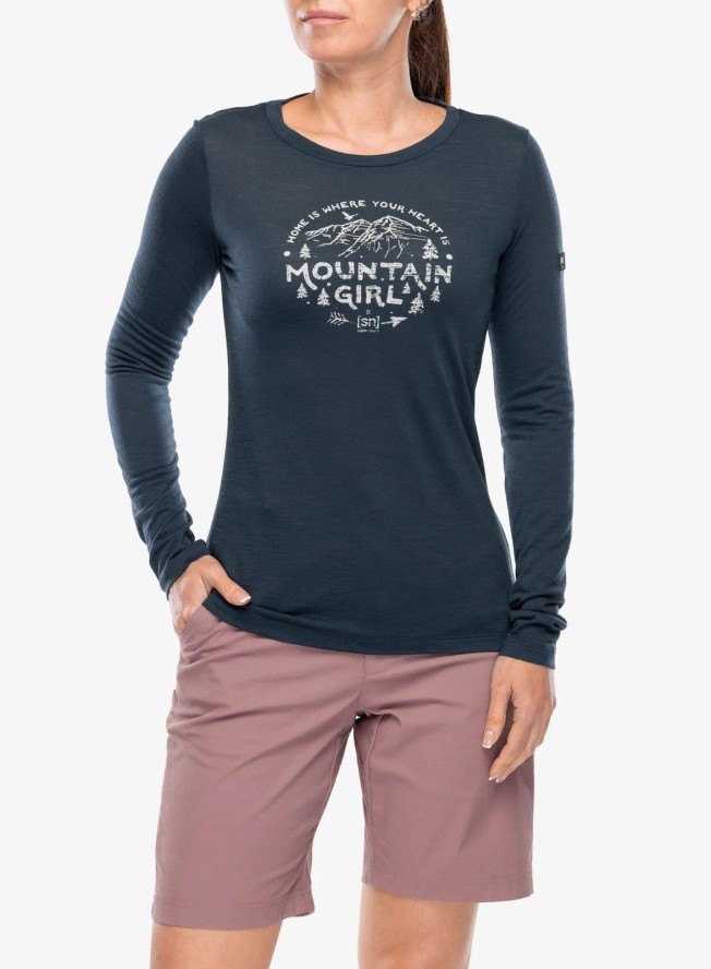 Bluza damska bez kaptura Super.natural Mountain Girl LS