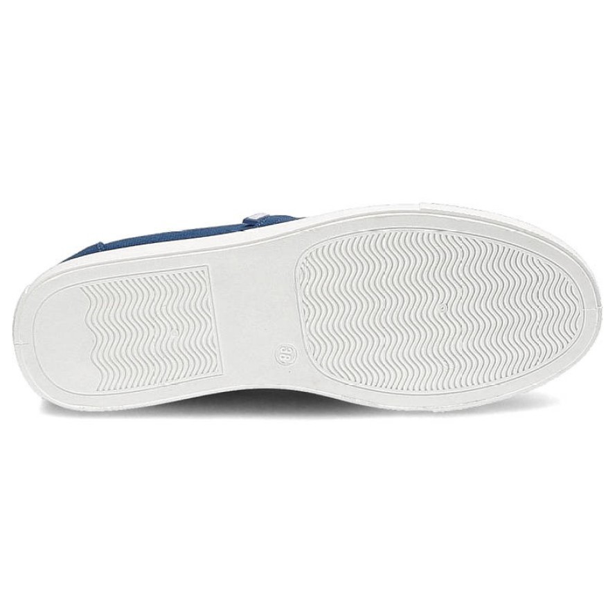 Niebieskie Tenisówki Big Star Wygodne Damskie Buty