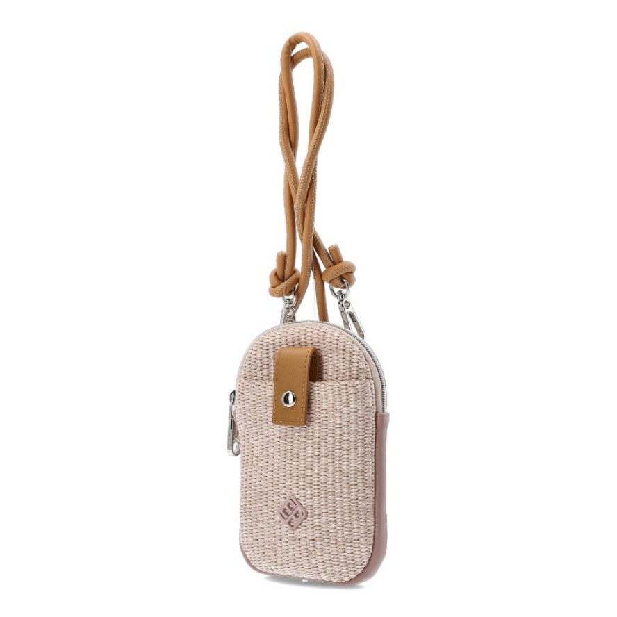 Różowa Modna Damska Torebka Na Telefon Pepe Moll