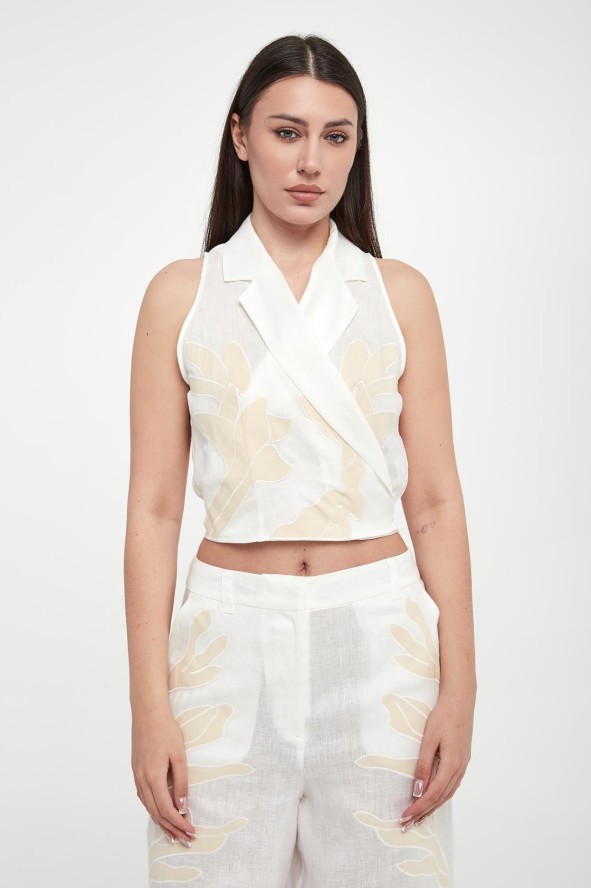 Top damski lniany Kriss MARELLA