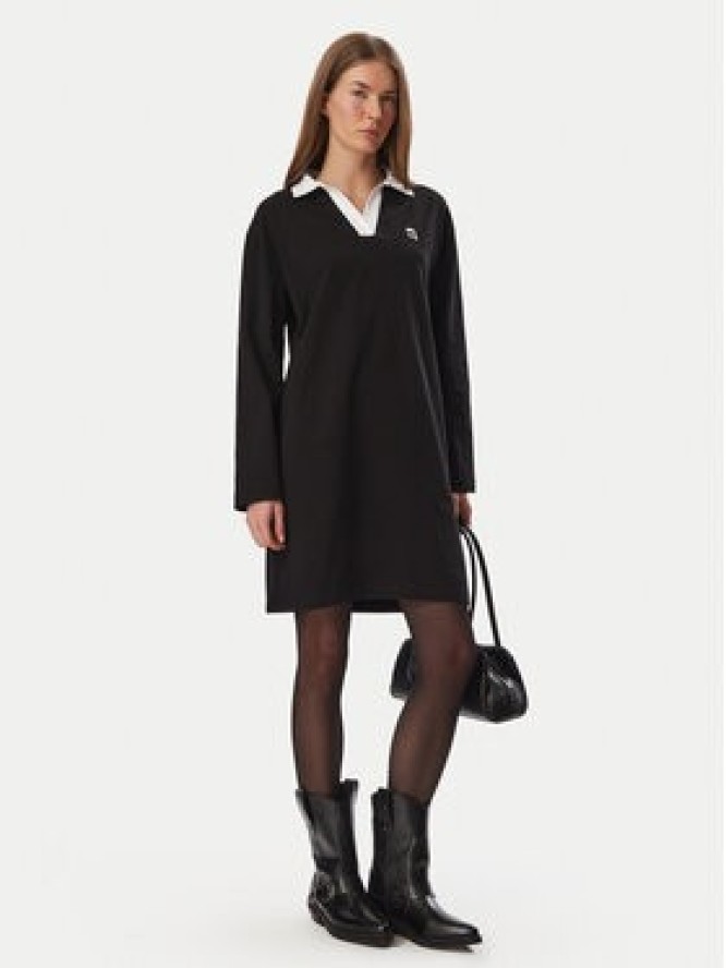 KARL LAGERFELD Sukienka codzienna B4W13055 Czarny Regular Fit