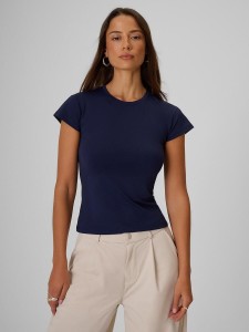 T-shirt slim gładki damski 4F 4FRSS26TTSHF4520