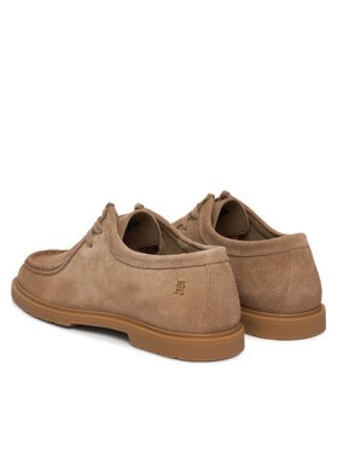 Tommy Hilfiger Półbuty Lightweight Suede Apron Toe FW0FW09262 Beżowy