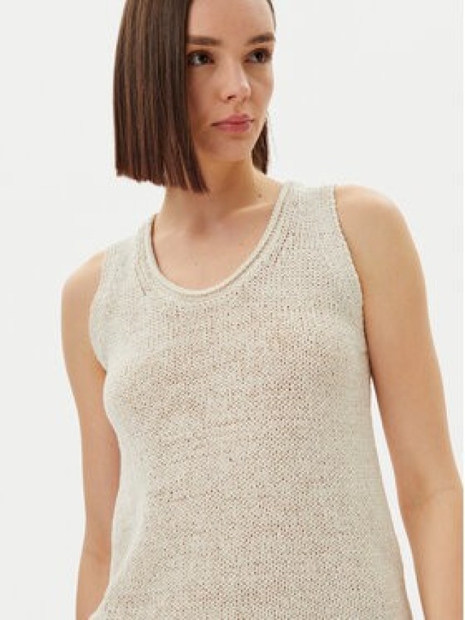 Marc O'Polo Top 503 5136 63029 Beżowy Slim Fit