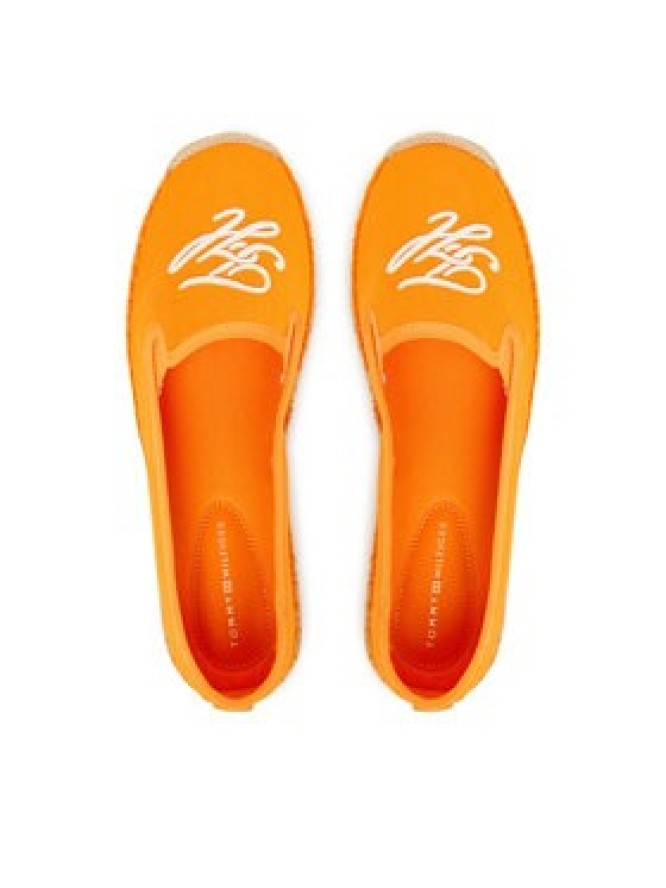 Tommy Hilfiger Espadryle Th Script Summer Espadrille FW0FW09240 Pomarańczowy