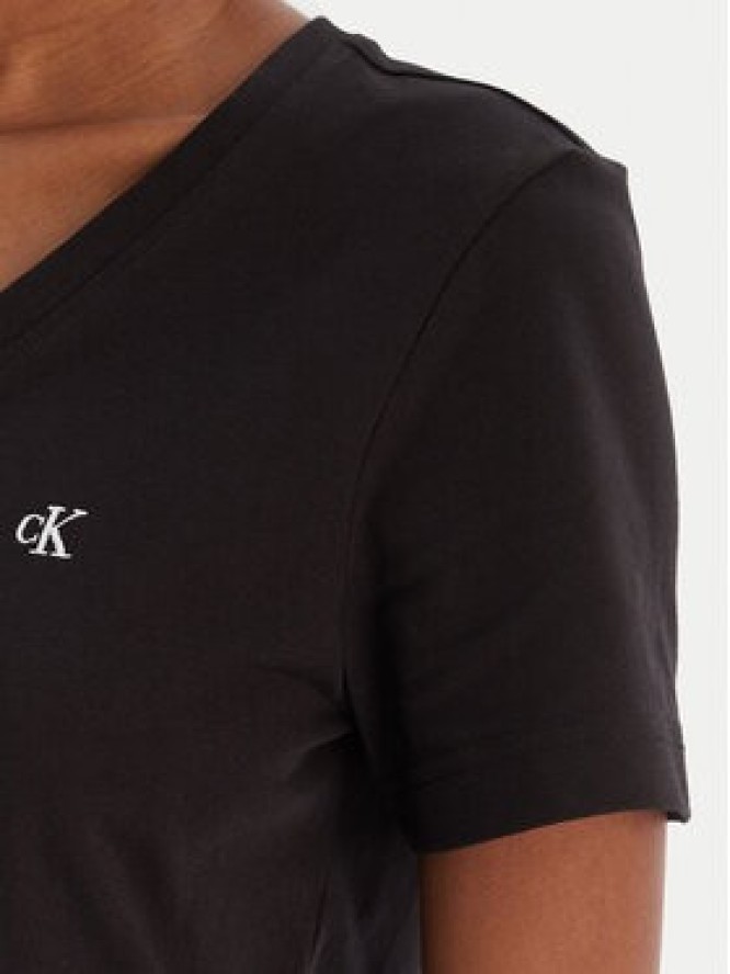 Calvin Klein Jeans T-Shirt Ss Monogram Vnk LV047B205G Czarny Regular Fit