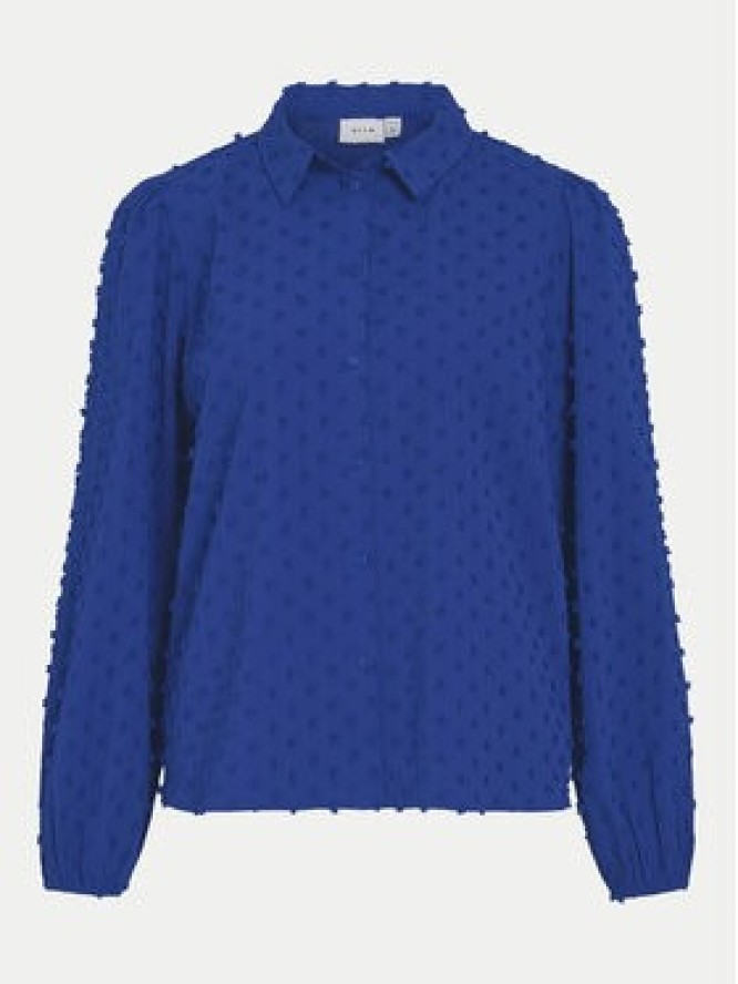 Vila Koszula Brietta 14102572 Niebieski Regular Fit