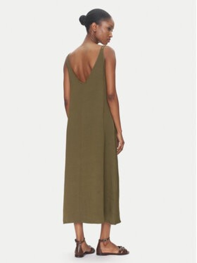 ViCOLO Sukienka letnia TD0758 Khaki Regular Fit