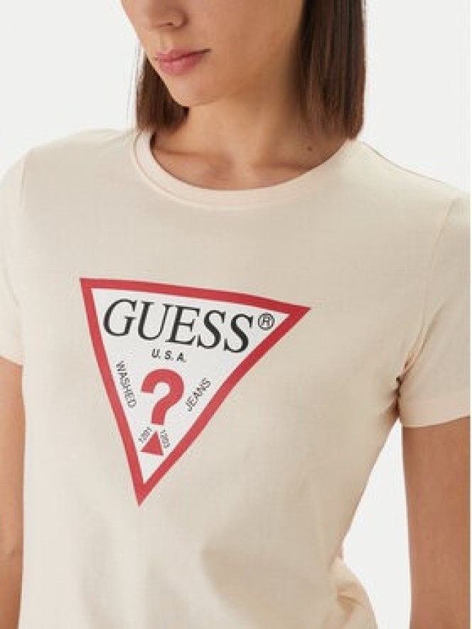 Guess T-Shirt W1YI1B I3Z14 Pomarańczowy Regular Fit