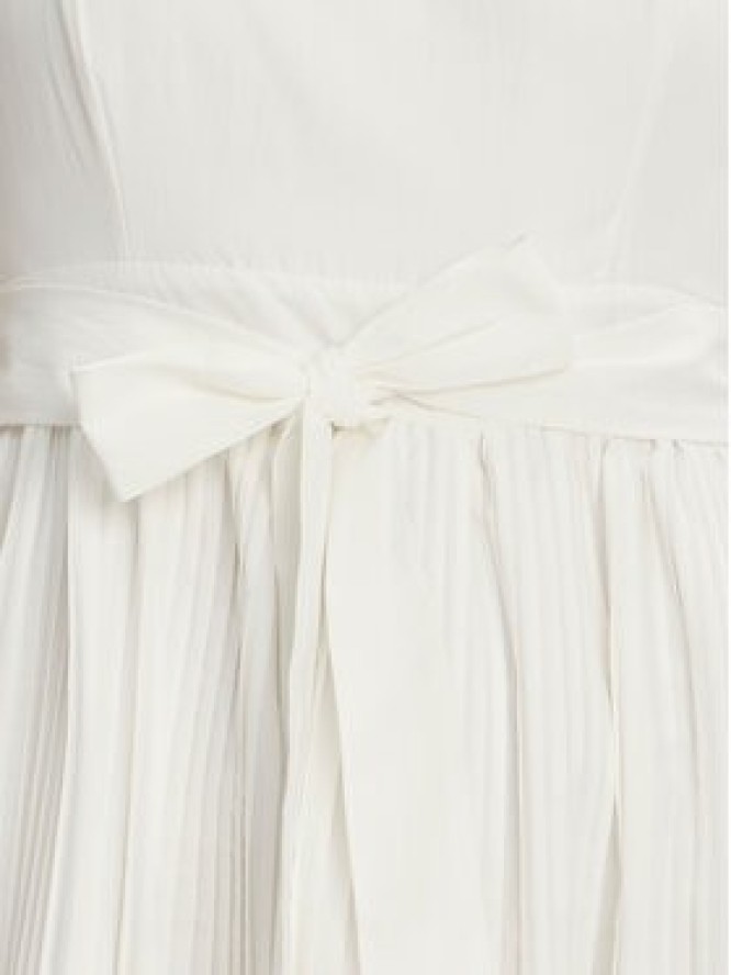 Rinascimento Sukienka koktajlowa CFC0124473003 Biały Regular Fit