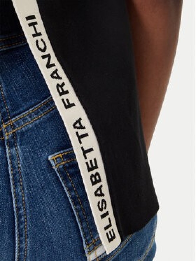 Elisabetta Franchi Sweter TK-72S-61E2-V250 Czarny Regular Fit