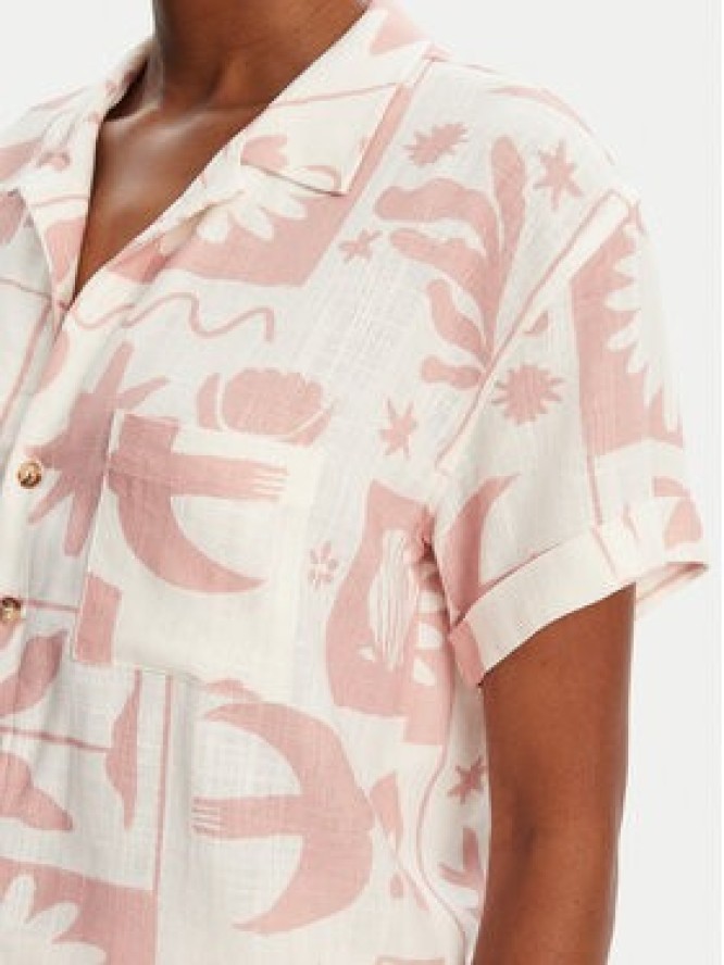 Banana Moon Koszula Taylor Floreal MHW03 Różowy Loose Fit