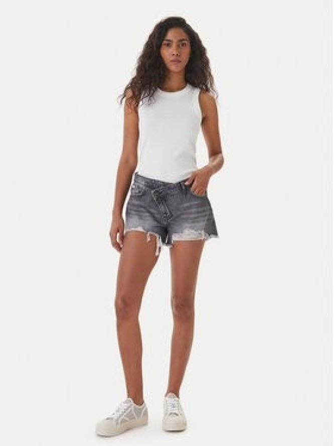 Guess Jeans Szorty jeansowe W6GDZ8 D6572 Szary Regular Fit