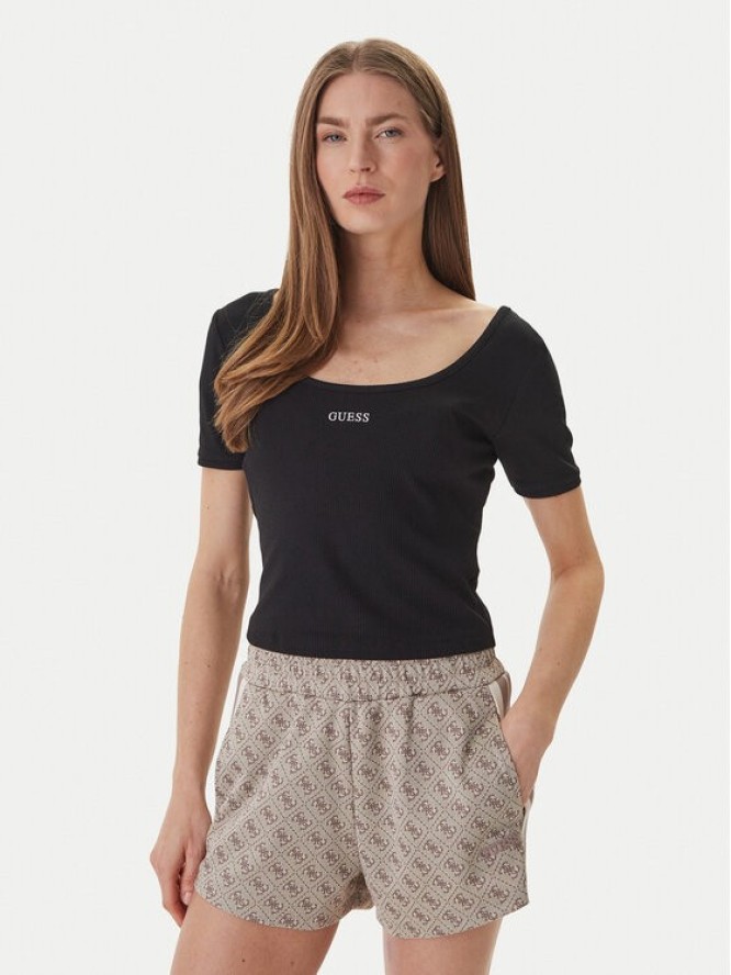 Guess T-Shirt V6GP04 K2969 Czarny Slim Fit