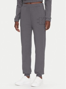Calvin Klein Jeans Spodnie dresowe J20J225355 Szary Regular Fit