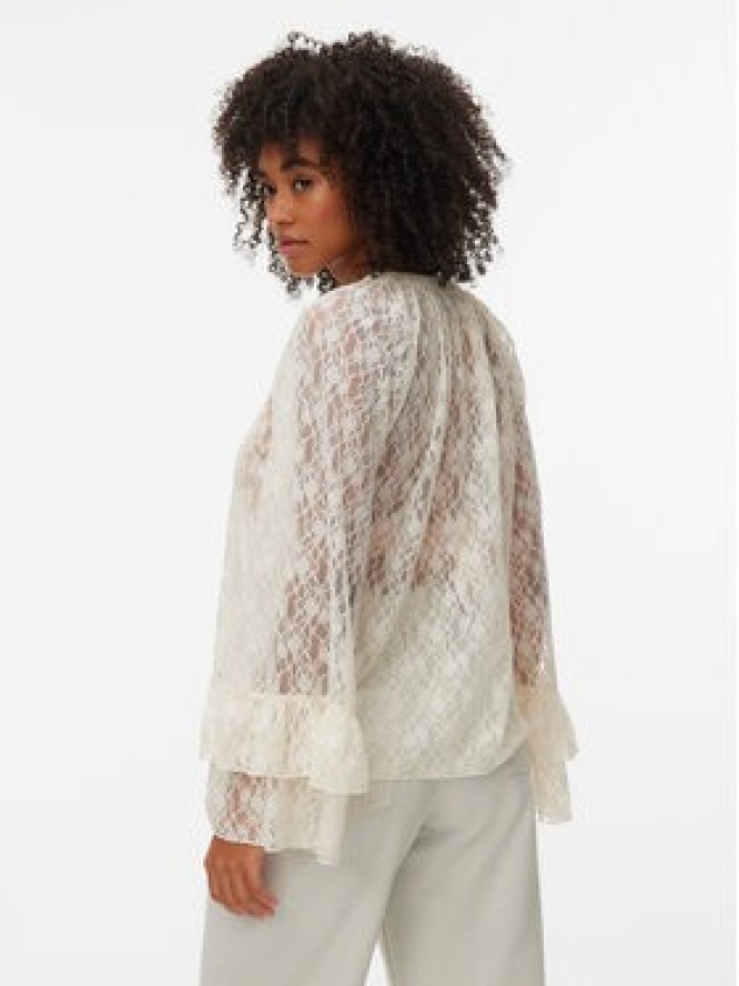 Vero Moda Bluzka Loulou 10345400 Biały Loose Fit