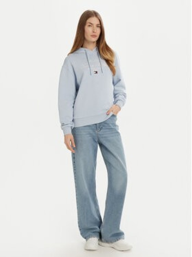 Tommy Hilfiger Bluza Modern Script Graphic WW0WW43842 Błękitny Regular Fit