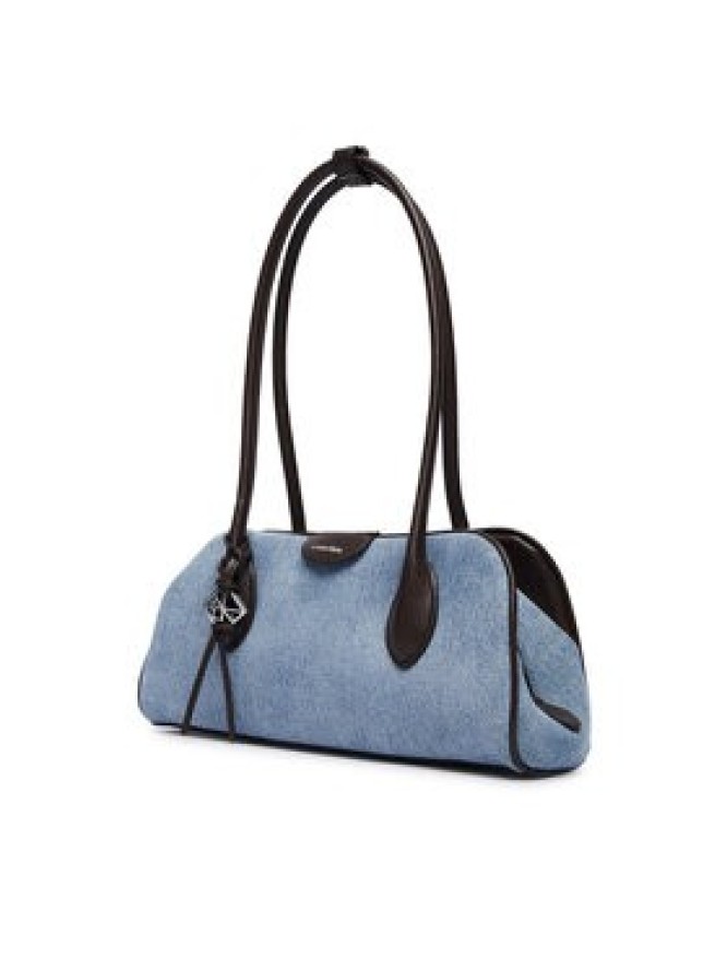 Calvin Klein Torebka Emblem Trio Denim Shoulder Bag LV04F3830G Niebieski