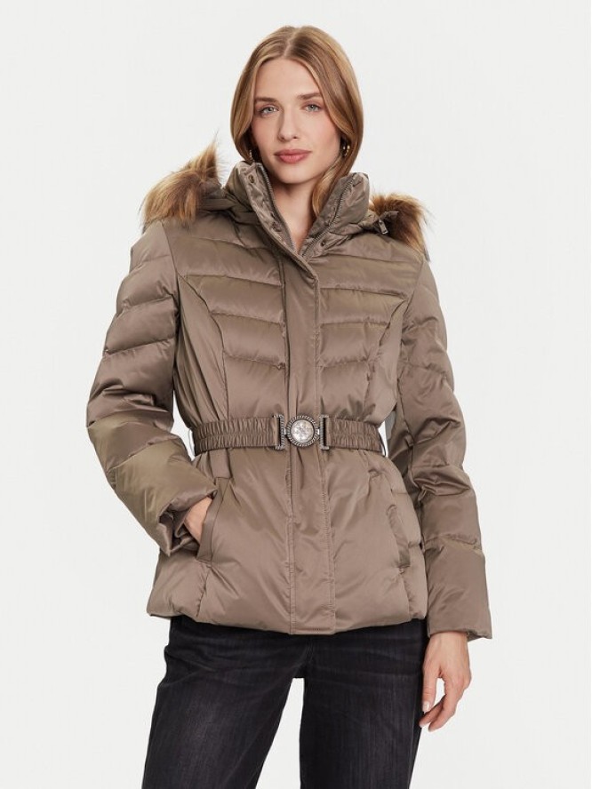 Guess Kurtka puchowa W5BL31 W2802 Beżowy Regular Fit