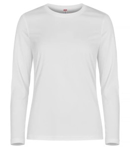clique Basic Active-T L/S Women — Długi rękaw z poliestru farbowanego w przędzę
