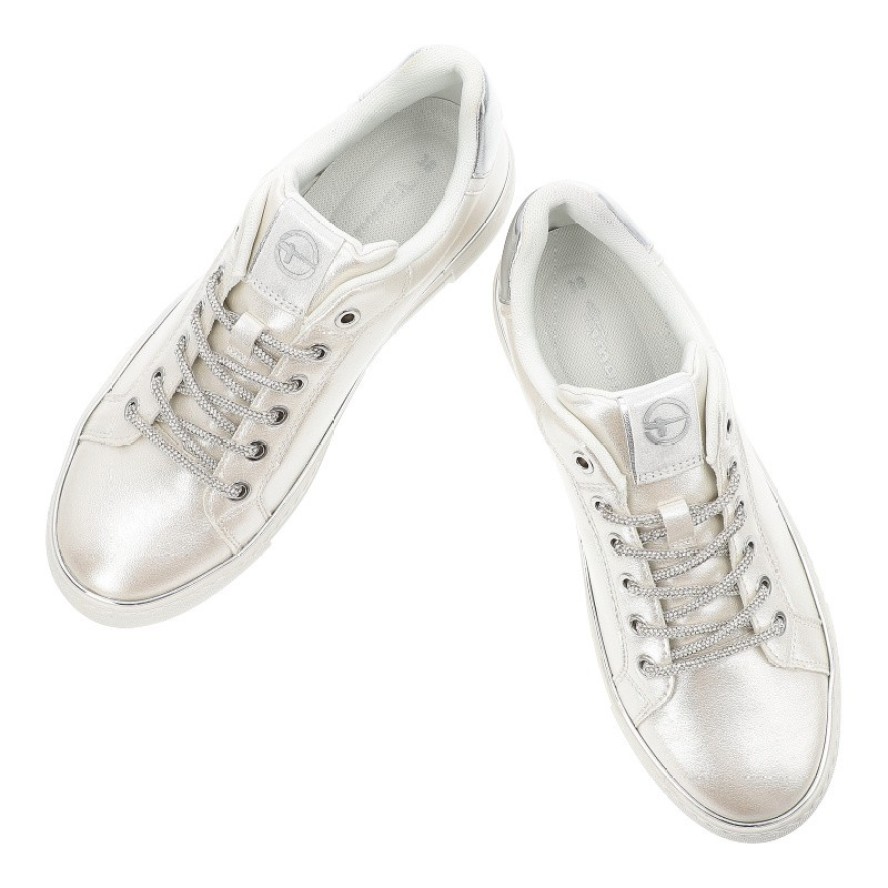 Srebrne Sneakersy Tamaris Modne Obuwie Damskie